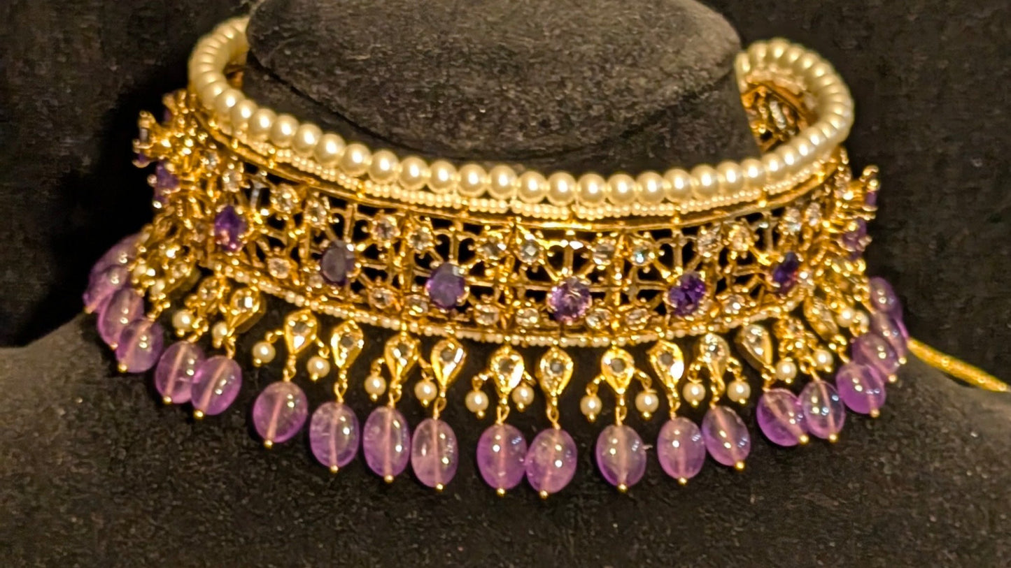 Traditional Bridal Set-PURPLE