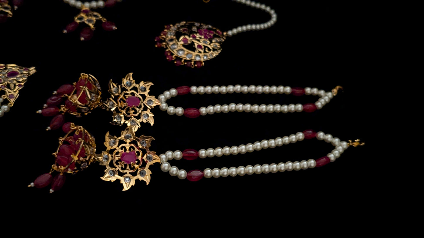 Traditional Bridal Set-Maroon