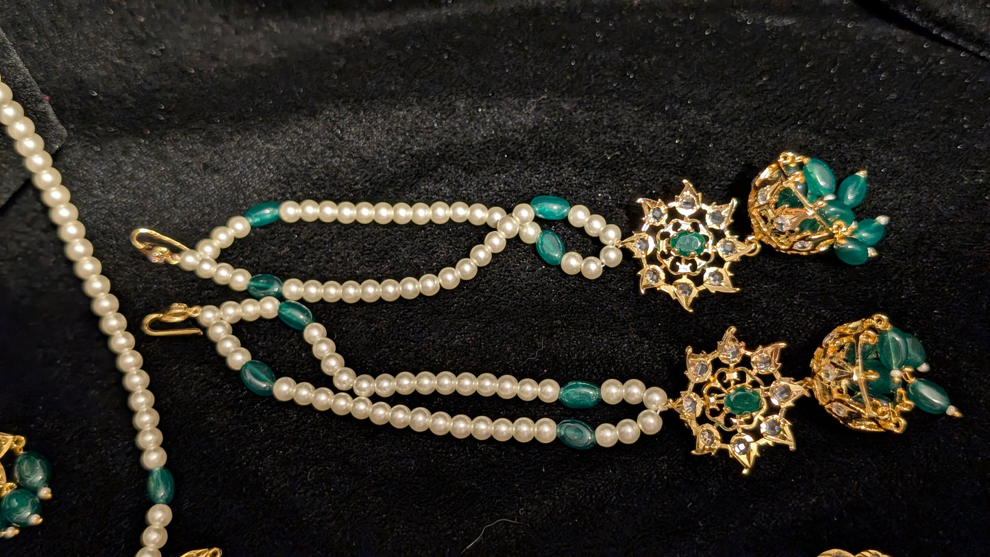 Traditional Bridal Set-Deep Green
