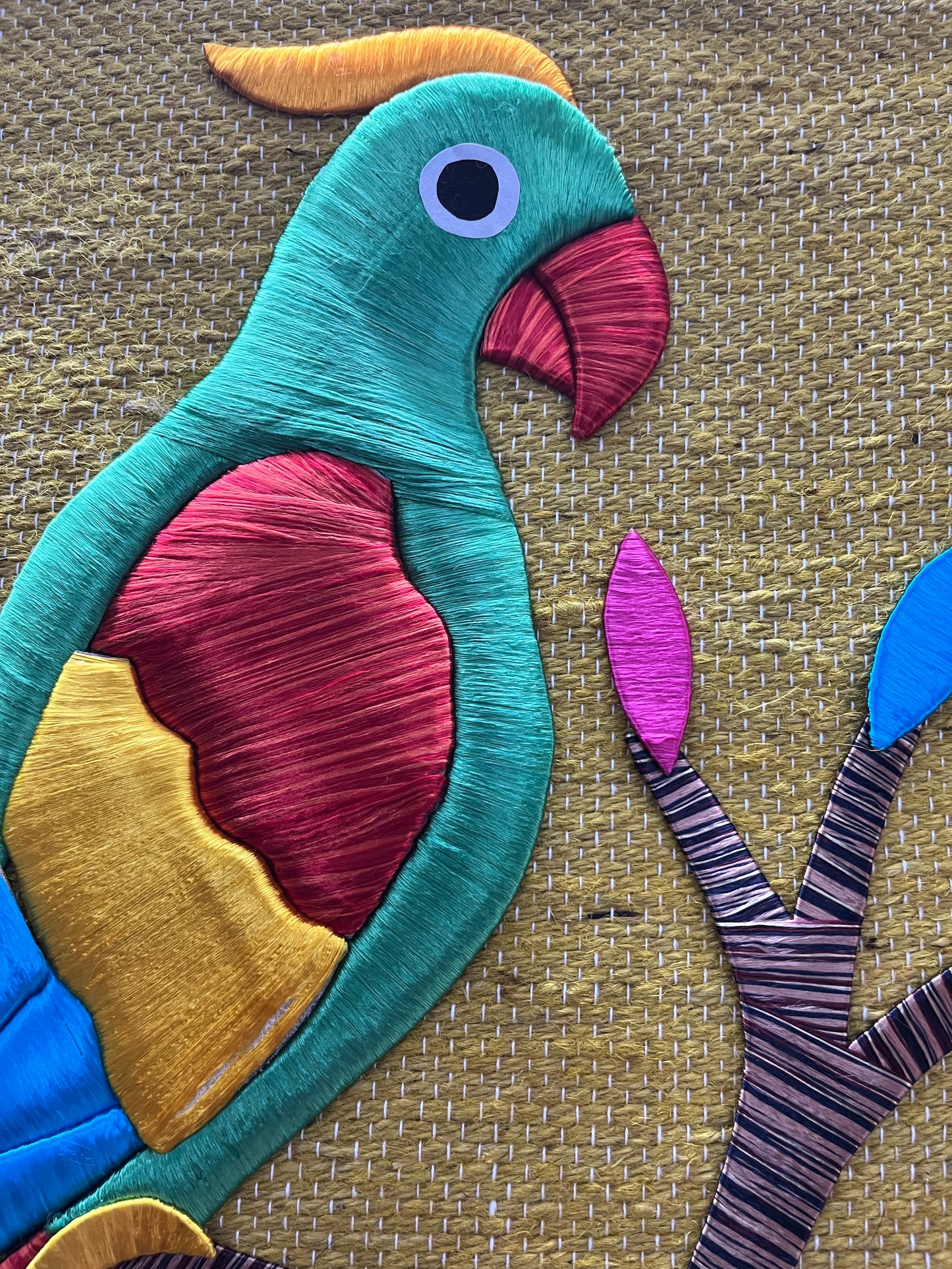 Vibrant Parrot Tapestry