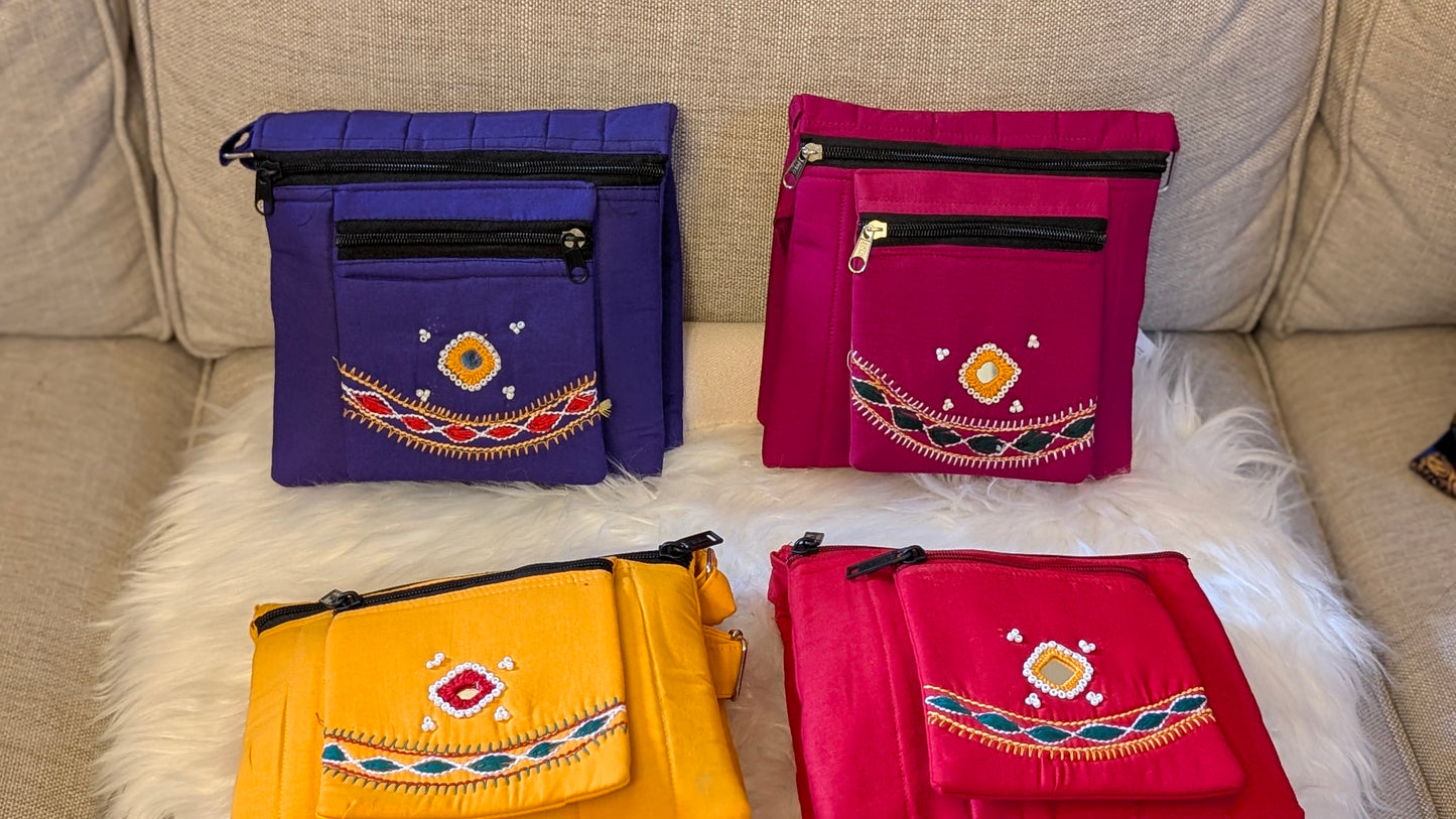 Embroidered purses